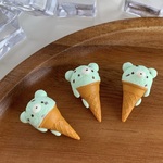 \ ラスト1点！/  くまのアイスクリーム・ミニチャーム　チョコミント