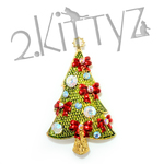 30％OFF❤ クリスマスブローチ ~クリスマスツリーC~　A-52