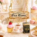 プレート付きミニチュアバッグチャーム(Tea Time)