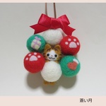 トラネコちゃんのクリスマスリース