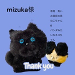 mizuka様専用　青いおめめの黒ねこちゃん、noir。