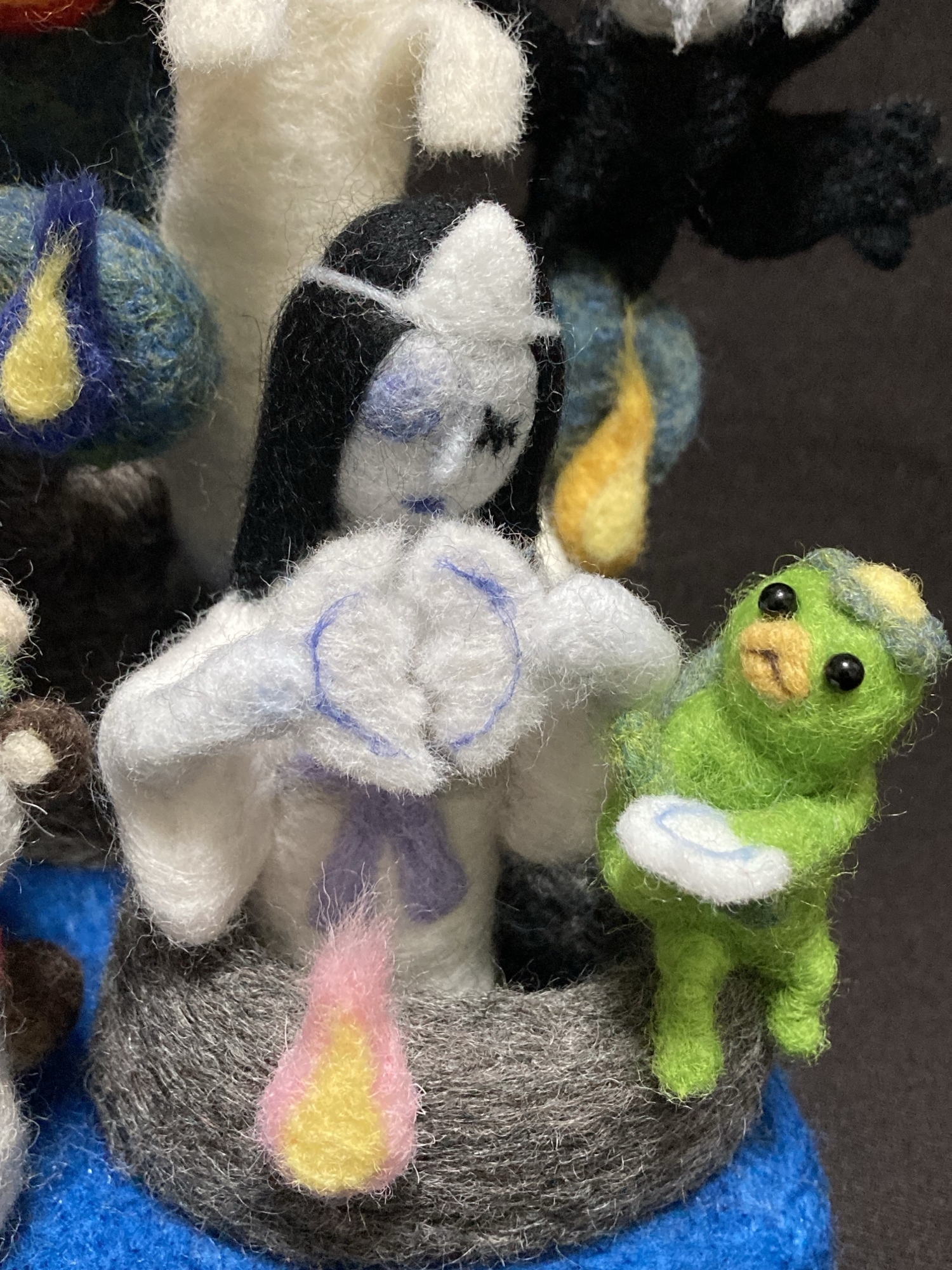 ぬいぐるみ・人形・置物 羊毛フェルト 妖怪たちのおもてなし ジオラマ