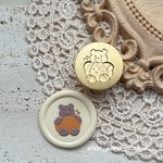 パンプキンベア 🧸🎃 Halloween シーリングスタンプヘッド　2.5cm