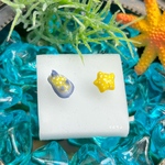 ウミウシとヒトデのピアス