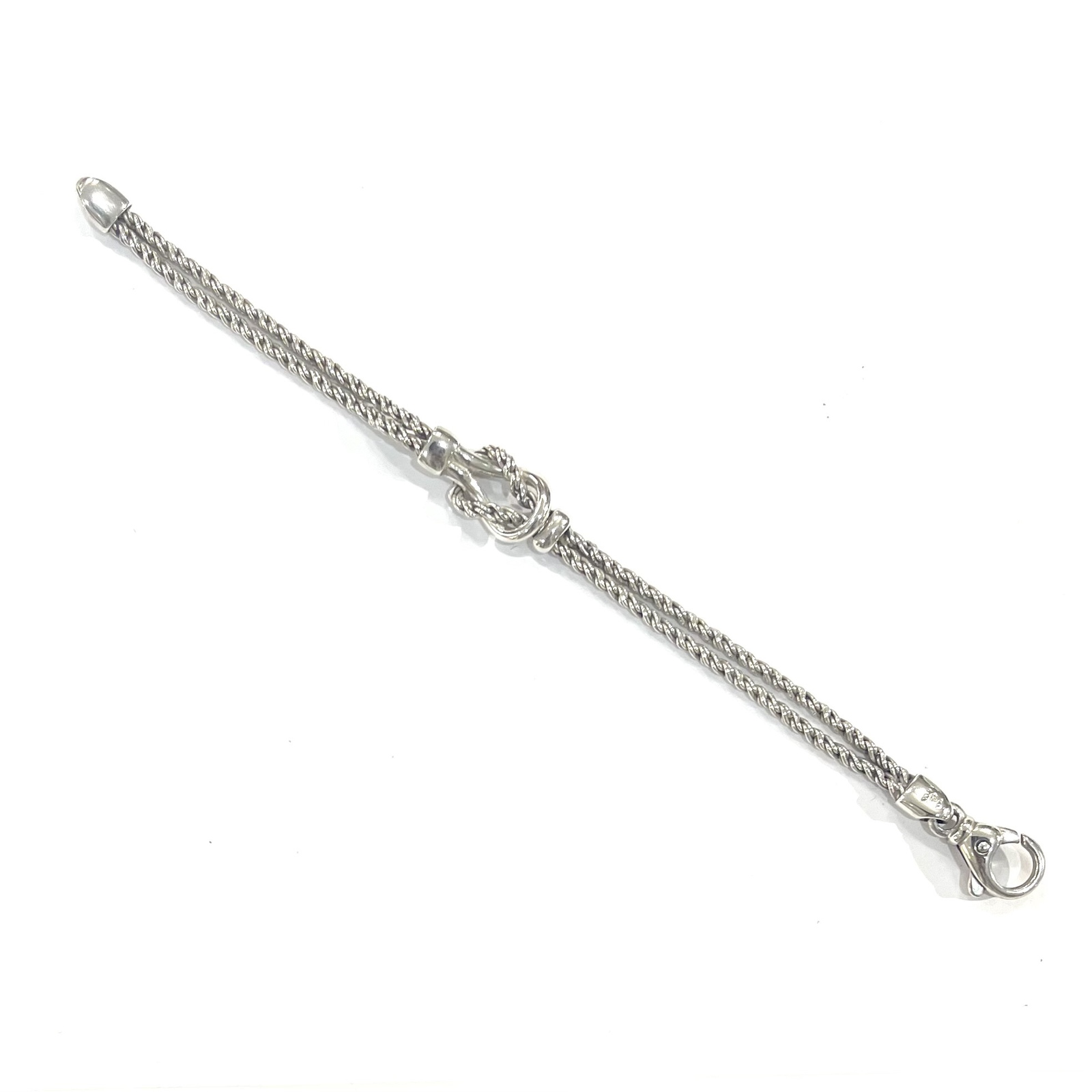 TIFFANY&CO】2777 TIFFANY&CO. センターノット ダブルロープチェーン