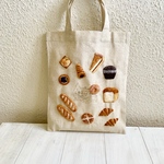 Cafe-sweets☆羊毛刺繍  リネントート〜焼き立てパン屋さん🍞🥖