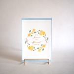 ヤマボウシのリース❀ポストカード・メッセージカード　花 北欧 ボタニカル インテリアアート ミニアート ミニポスター 大人可愛い