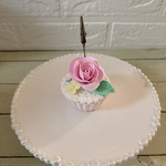 バラと小花のカップケーキメモスタンド