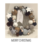  クリスマスニットリース Mサイズ