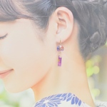 花火柄 風鈴ピアス🎐