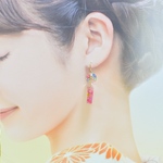 花火柄 風鈴ピアス🎐