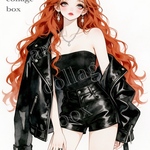 U292   art collage box 人物ステッカー