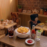 ミニチュア　くまちゃんハッシュドポテト🐻