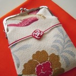 着物リメイク　ぽち袋がまぐち　型染京友禅