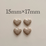 importアクリルカボション　ベージュ　4個入り