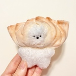 餃子ビション(焼き色付き)犬のぬいぐるみ ビションフリーゼ ぬい活 中華 食べ物 人形 stuffed animal 