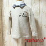 １枚あると便利♡襟付きドロップTシャツ☆ギンガムチェック