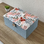Blossomインテリアボックス［Lサイズ］〈裁縫箱・収納ボックス〉カルトナージュ【仕切り箱別売り】【受注制作】