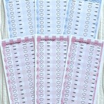 バインダー貯金　1000円貯金　貯金シート　ギンガムチェック　30枚　2色セット
