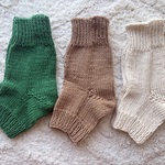 かかとのあるレッグウォーマー　cotton