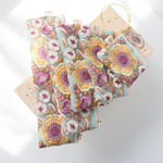 🌻ポーチ5点　チャームセット　インド刺繍リボン