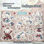 A4コラージュシート_🧸Alice bear🧸🎀𓊆8月新作𓊇
