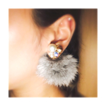 ビッグリアルファー▼ビジューピアス