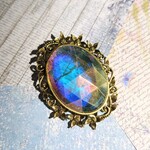 ＜Sale＞魔法少女ノ為ノ装身具(44)(ヴィンテージガラスブローチ／魔法のお道具シリーズ936)