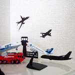 飛行機ウォールステッカー