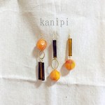ころんと実った秋のピアス／ノンホールピアス