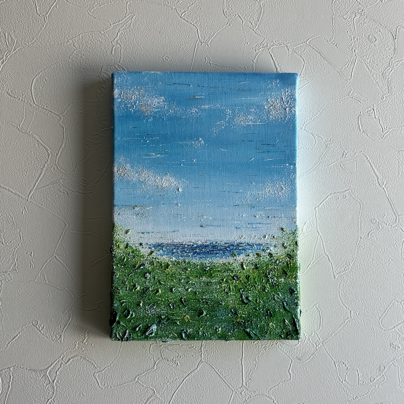 パステル画 海と木々を描いてみました。B5サイズです。 hiroyuki on X: