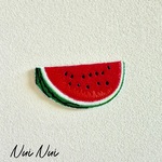 夏を彩る🍉スイカ刺繍アイロンワッペン ＊シールタイプもあります＊