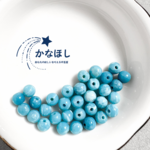 4mm, 10粒｜AAAラリマー　天然石ラウンドビーズ　検品済み