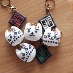 【熊本地震災害支援】こぎん刺しキーホルダー⌘チャリティー⌘刺繍⌘受注製作⌘