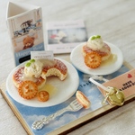 ミニチュア バニラアイスのパンケーキ