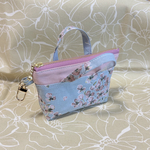 小さなトートバッグ型ポーチ♡スミレ