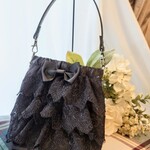 ◆レースのお姫様マナーポーチ◆ブラック◆外ポケット付き