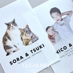 クリアファイル｜写真入り｜プチギフト｜プレゼント｜母の日｜父の日｜誕生日｜贈呈品｜うちの子グッズ｜毎日使えるオリジナルグッズ