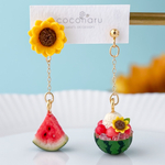 まるごとスイカのご褒美　ピアス/イヤリング＊ミニチュア