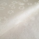 🐇アイボリー もみじ模様 正絹緞子 伊と幸 紋意匠 丹後ちりめん【100cm×36.5cm】反物より裁断 和布 生地 はぎれ リメイク素材 silk100%