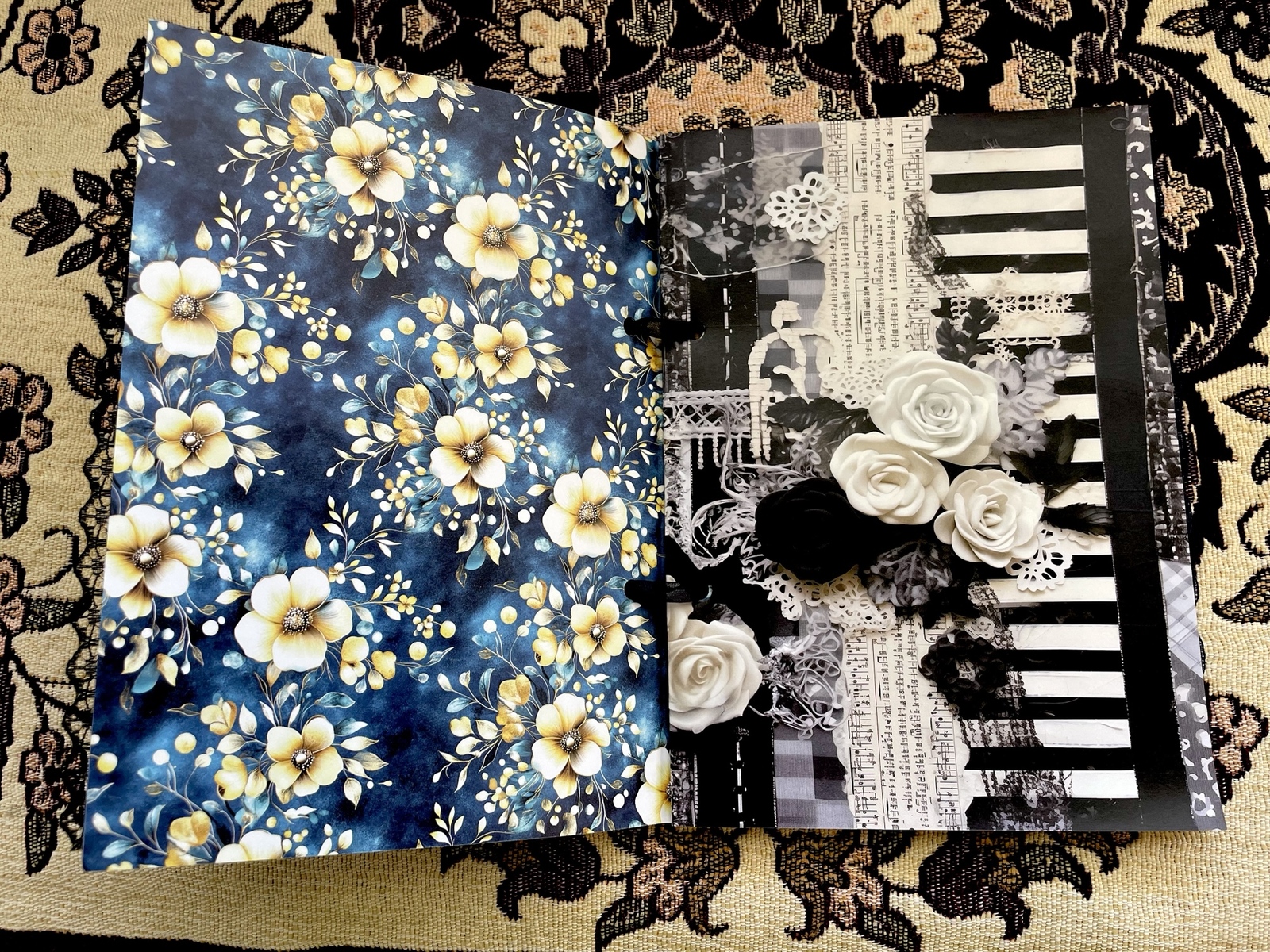 ジャンクジャーナル雑記帳(vintage navy) 束帳 お試し価格！ - m