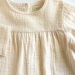80 90サイズ    ふんわりあったか 厚手コットンＷガーゼ  トップス (ヨーク)
