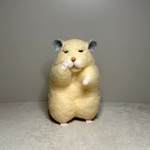 ６治安のわるいハムスター　キンクマ薄２　羊毛フェルト