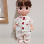 ソランちゃん  レミンちゃん　メルちゃん   服　パジャマ　サクランボ柄