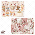 コラージュシート  ひょっこり＆ぶらさがりベア