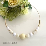 ワイヤーチョーカーネックレス＊white 