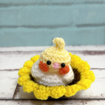ひまわり籠のオカメインコ🌻