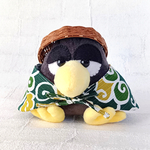 旅がらす　旅する鴉　着替えができるぬいぐるみ　鳥　三度笠　ミニリュック　ぬいぐるみ　鳥ぬいぐるみ　🐓旅鴉