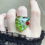 〜宝石の海💚メロンクリームソーダ🤍ハートリング〜