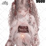 original sticker « no.9600 »     //     人物ステッカー オリジナルステッカー オリジナル人物ステッカー ステッカー cotton melody
